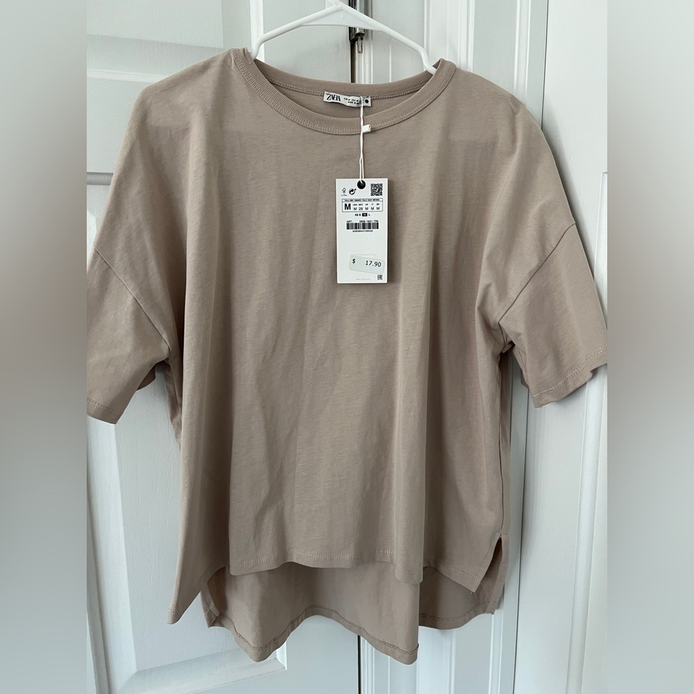 ZARA NWT Women's Tan Shirt